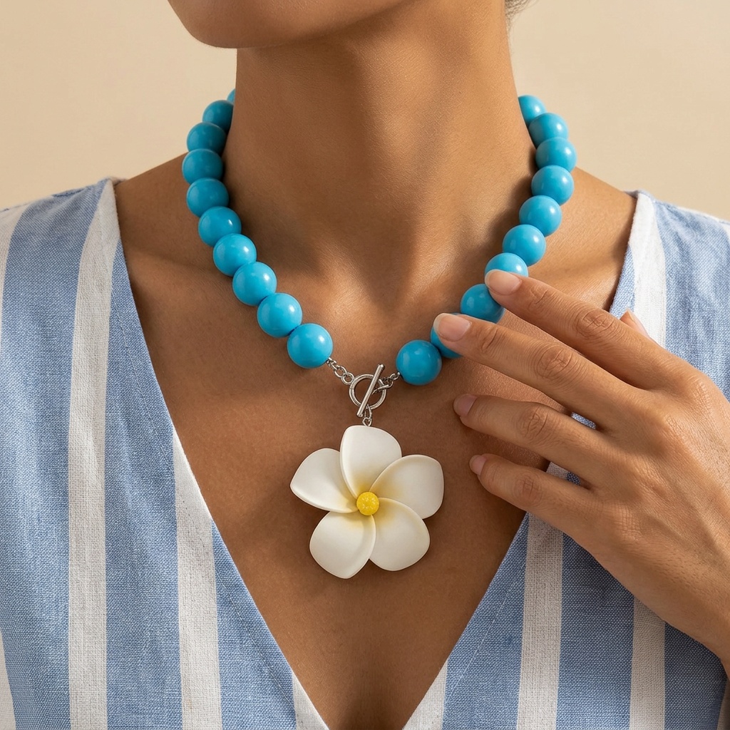 Bohemian Beach Necklace with Starfish Pendant